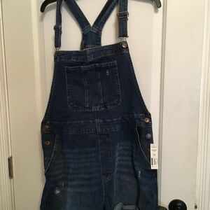 Denim Overalls with Adjustable Straps, new with tag